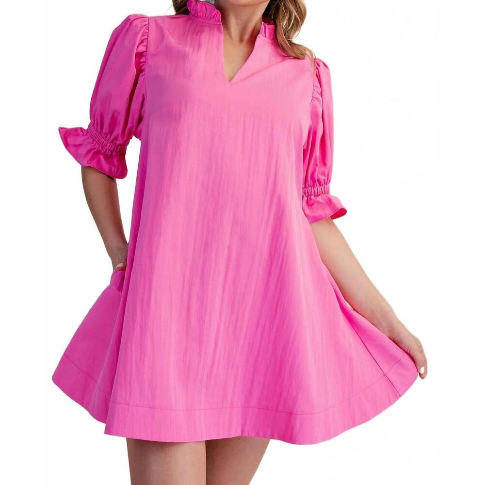 NEW GLAM my party time mini dress in hot pink